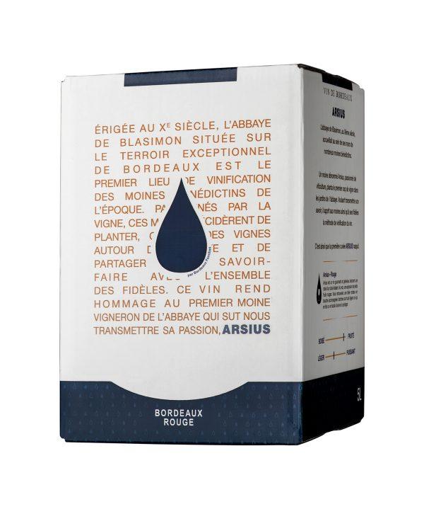 Arsius / Bordeaux rouge / BIB / 5L