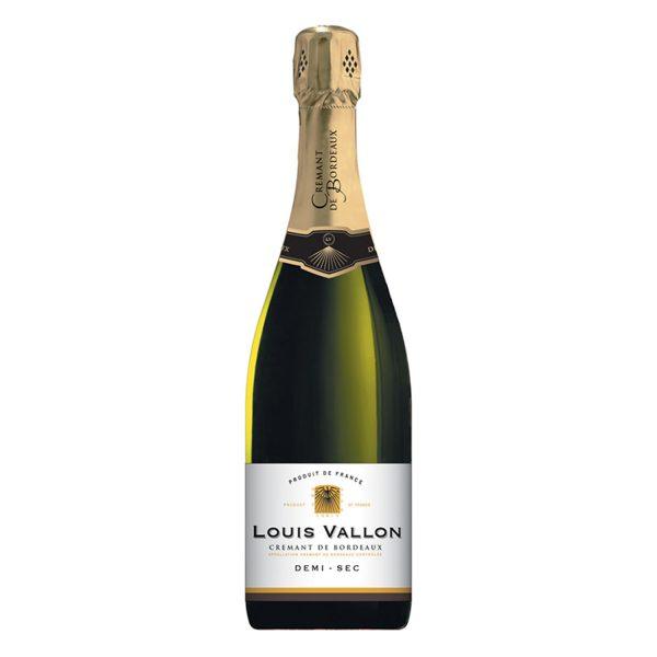Louis Vallon / Crémant de Bordeaux blanc demi-sec / 0,75L